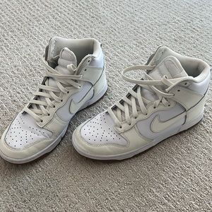 White high top dunks